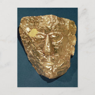 Funerair masker briefkaart