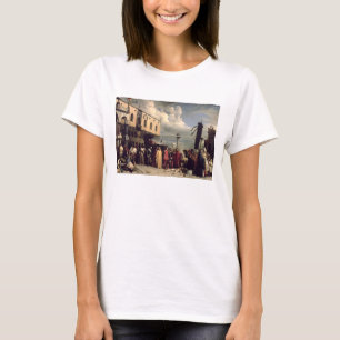 Funeraire eer voor Titiaan die is overleden in Ven T-shirt