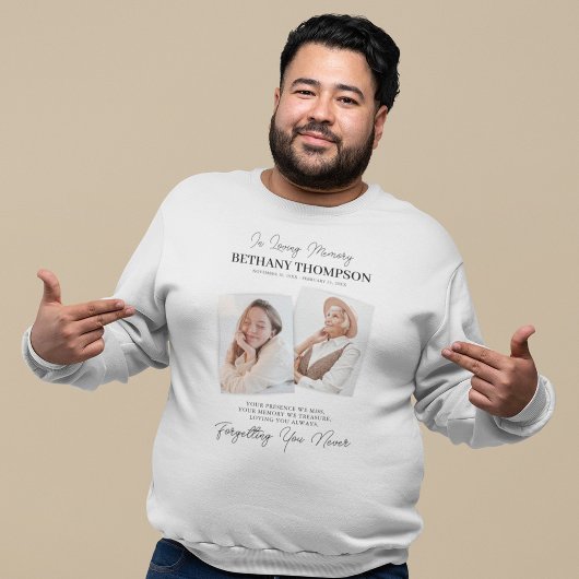 Funeral 2 Photo Memorial Tribution Trui