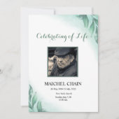 Funeral Announcement Card Aankondiging (Voorkant)