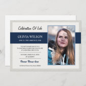 Funeral Announcement Card Aankondiging (Voorkant / Achterkant)