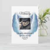 Funeral Announcement Card Aankondiging (Staand voorkant)