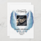 Funeral Announcement Card Aankondiging (Voorkant / Achterkant)