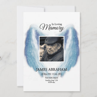 Funeral Announcement Card Aankondiging