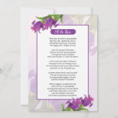 Funeral Announcement Card Aankondiging (Achterkant)