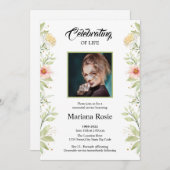 Funeral Announcement Card Aankondiging (Voorkant / Achterkant)