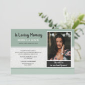 Funeral Announcement Card Kaart (Staand voorkant)