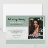 Funeral Announcement Card Kaart (Voorkant / Achterkant)