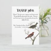 Funeral bedankt je opmerking (Staand voorkant)