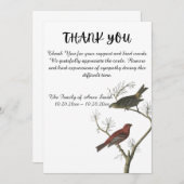 Funeral bedankt je opmerking (Voorkant / Achterkant)