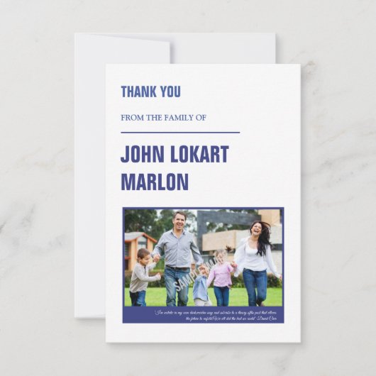 Funeral Bedankt voor je fotokaart (Voorkant)