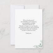 Funeral Bedankt voor je fotokaart Kaart (Achterkant)