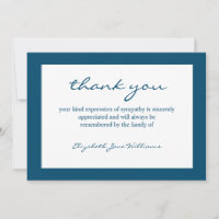 Funeral Bereavement Blue Boarder
