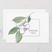 Funeral Bereavement Herfst AcornsDank u Bedankkaart (Voorkant / Achterkant)