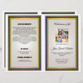 Funeral Brochure Sjabloon (Voorkant / Achterkant)