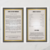 Funeral Brochure Sjabloon (Achterkant)