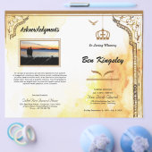 Funeral Brochure Sjabloon (Enkel)