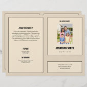 Funeral Brochure Sjabloon (Voorkant / Achterkant)