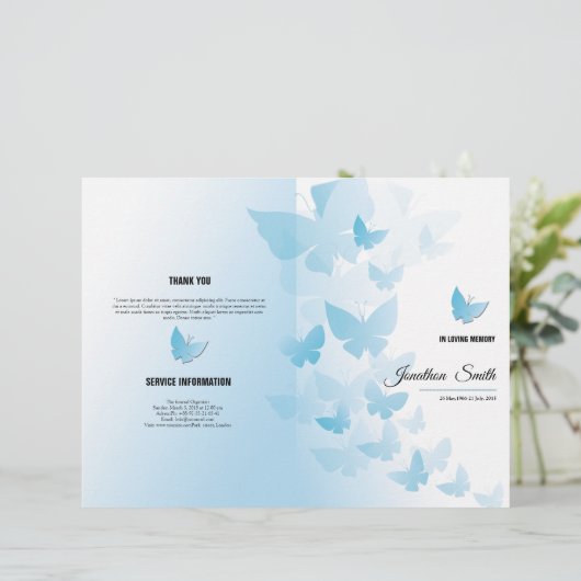 Funeral Brochure Sjabloon (Staand voorkant)