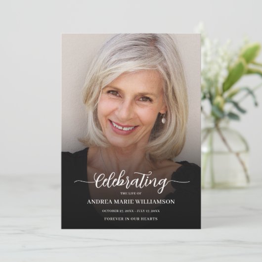 Funeral Celebration of Life Photo Programma (Staand voorkant)