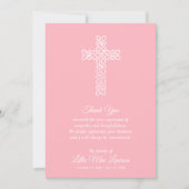 Funeral Celebration of Life Pink Bedankt (Voorkant)