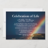 Funeral Celebration of Life | Rainbow Memorial Kaart (Voorkant)