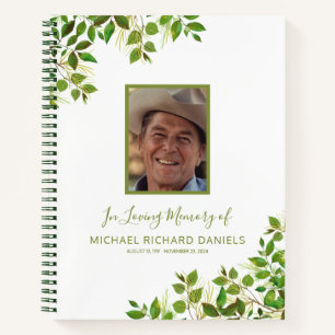 Funeral condoleance Foto Memorial Guest Book Notitieboek