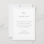 Funeral Dank u Kaart | WATERVERF (Voorkant)