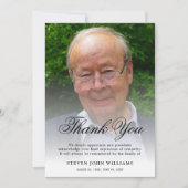 Funeral Dankuwel foto van Ref | Bereavement Bedankkaart (Voorkant)