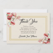 Funeral Dankuwel Kaart| Papies Bedankkaart (Voorkant)