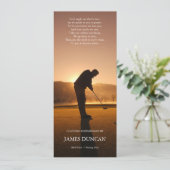 Funeral Dankuwel | Sunset Golf Kaart (Staand voorkant)