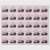 Funeral Director Gift Wrapping Paper roze Cadeaupapier (Vlak)