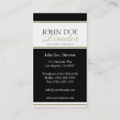 Funeral Director Gold Script Visitekaartje (Achterkant)