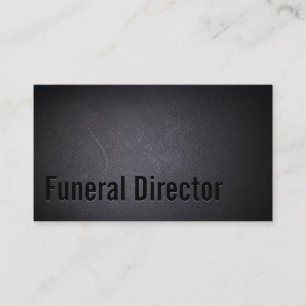Funeral Director Professional Dark Visitekaartje