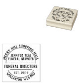 Funeral Directors Rubber Stamp Rubberstempel (Gestempeld)