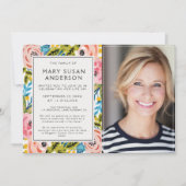 Funeral Florals Celebration of Life Photo Kaart (Voorkant)