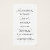 Funeral Forever In Our Hearts Photo Prayer Card (Dos)