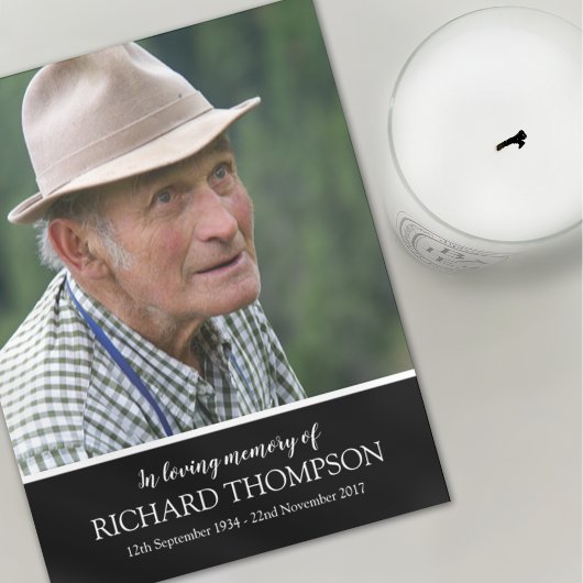 Funeral Foto bedankt | Dienstenvolgorde