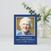 Funeral Foto bedankt | marine in liefdevol geheuge (Staand voorkant)