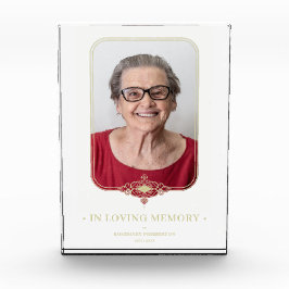 Funeral Golden Effect Ornamental Lace Foto