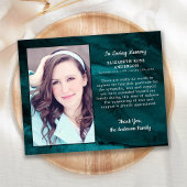 Funeral Hartelijk dank voor sympathie foto marmer