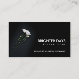 Funeral Home Slogans Visitekaartjes