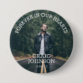 Funeral in Loving Memory | Foto Ronde Button 7,6 Cm (Voorkant)
