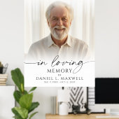Funeral In Loving Memory Photo Welcome Sign Poster (Thuiskantoor)