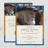 Funeral Invitation Card – Celebration of Life Save The Date (Voorkant / Achterkant)