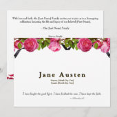 Funeral Invitation - Editable Save The Date (Voorkant / Achterkant)