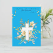 Funeral Invitation Save The Date (Staand voorkant)