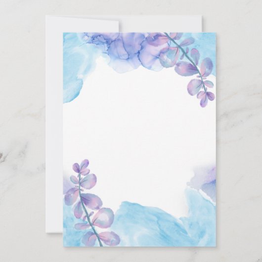 Funeral Invitation Template – Blue & Purple (Dos)