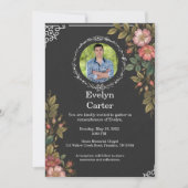 Funeral Invitation Template Elegant Memorial (Devant)