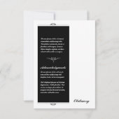 Funeral Kaart sjabloon (Achterkant)